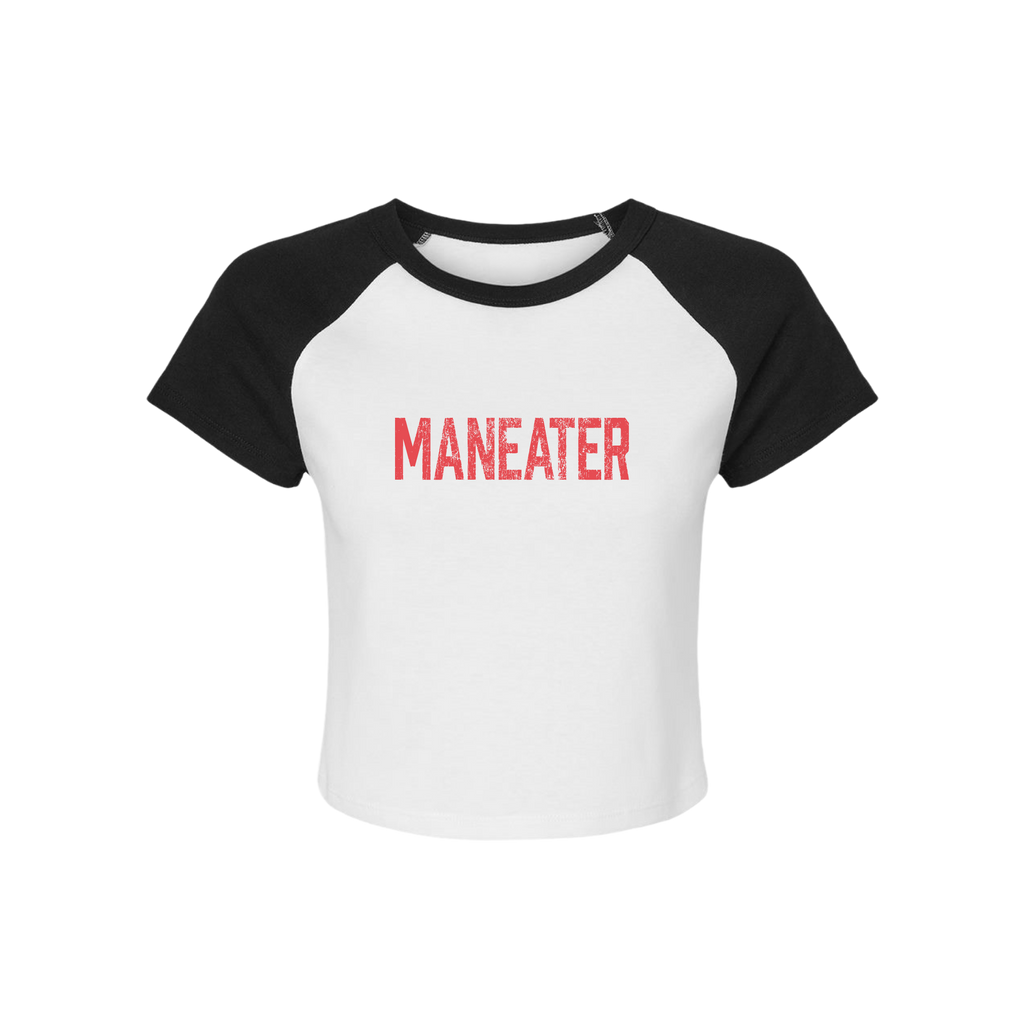Maneater Baby Raglan Crop Tee