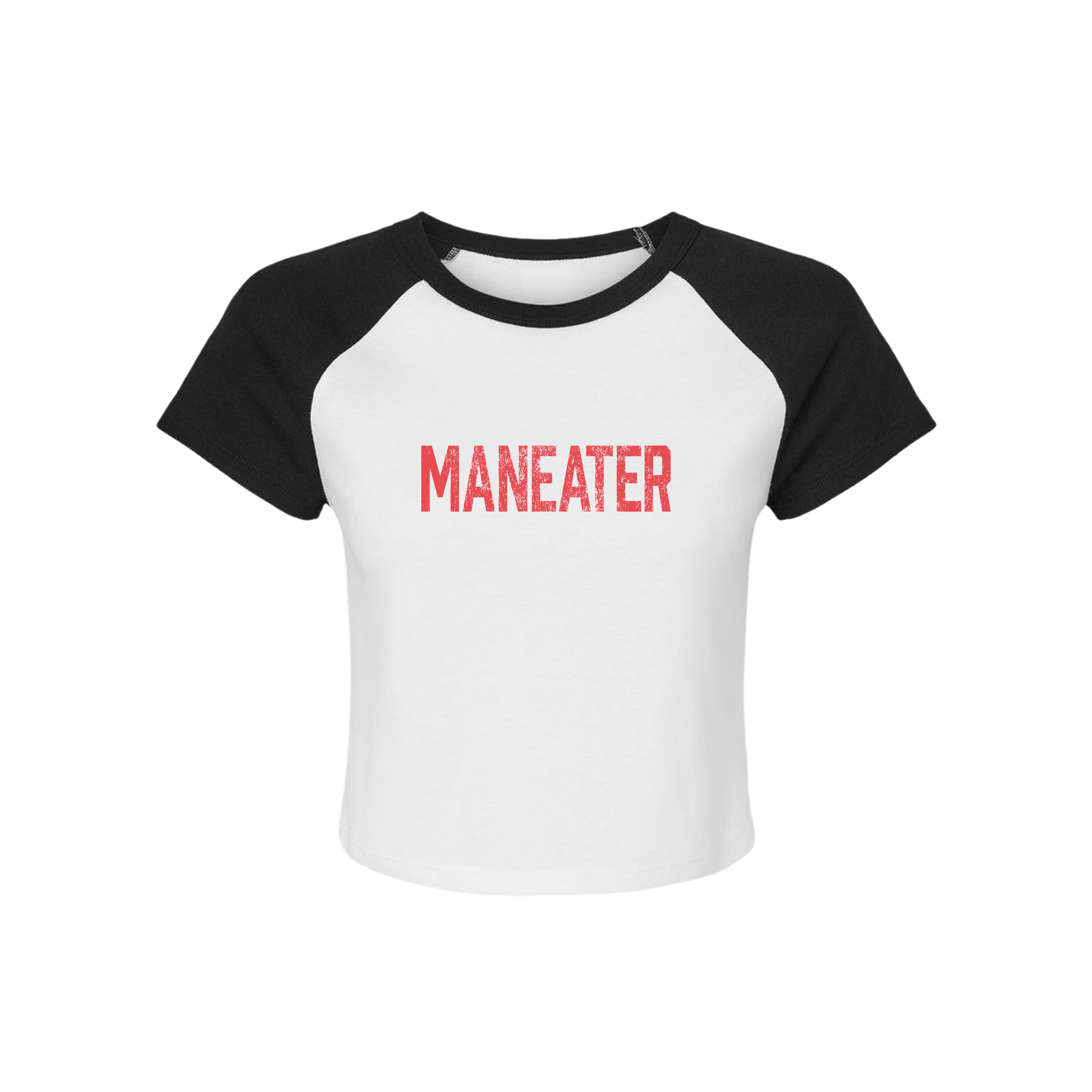Maneater Baby Raglan Crop Tee